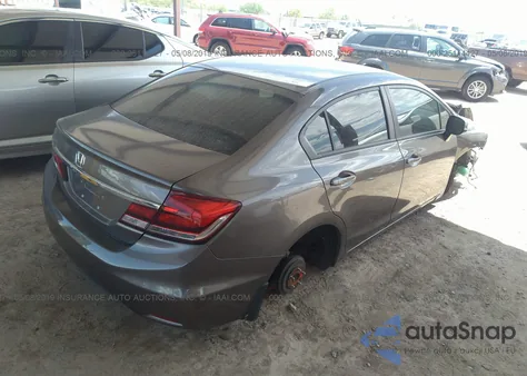 2013 Honda Civic Sdn Lx из США, поврежденный, VIN AZ378078